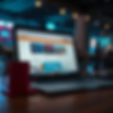 A laptop displaying equity crowdfunding platforms