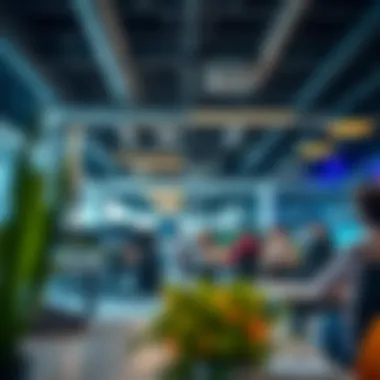 A modern office space representing startup culture