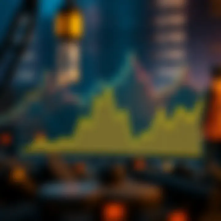 Graph depicting mining fees and profitability trends