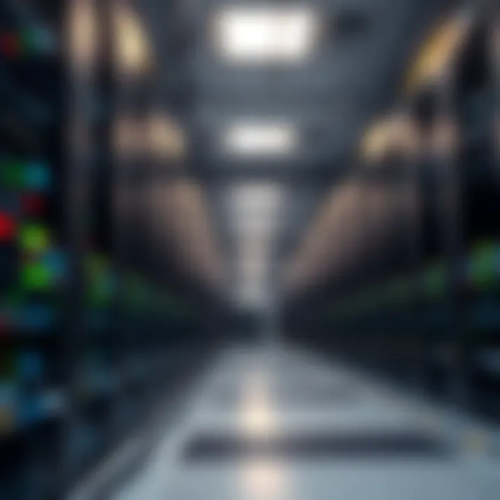 A secure data center housing mining rigs