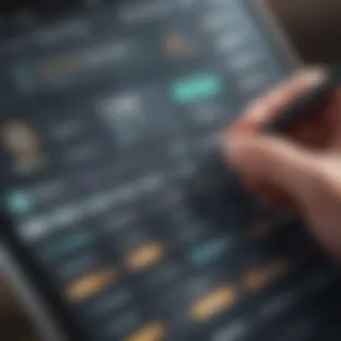 Intuitive User Interface of Budgeting Applications User interface of a budgeting app