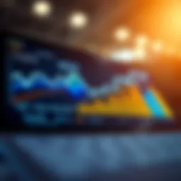 Dynamic chart showcasing financial trends