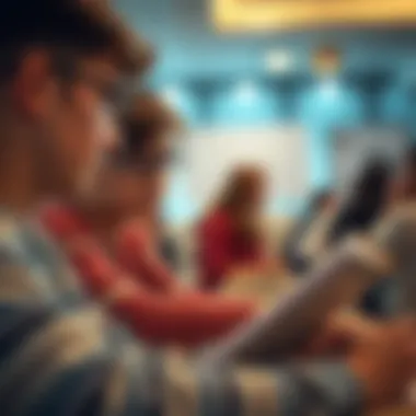 A teenager learning about budgeting