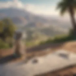 A serene California landscape symbolizing financial growth