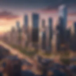 A modern skyline showcasing urban real estate investments