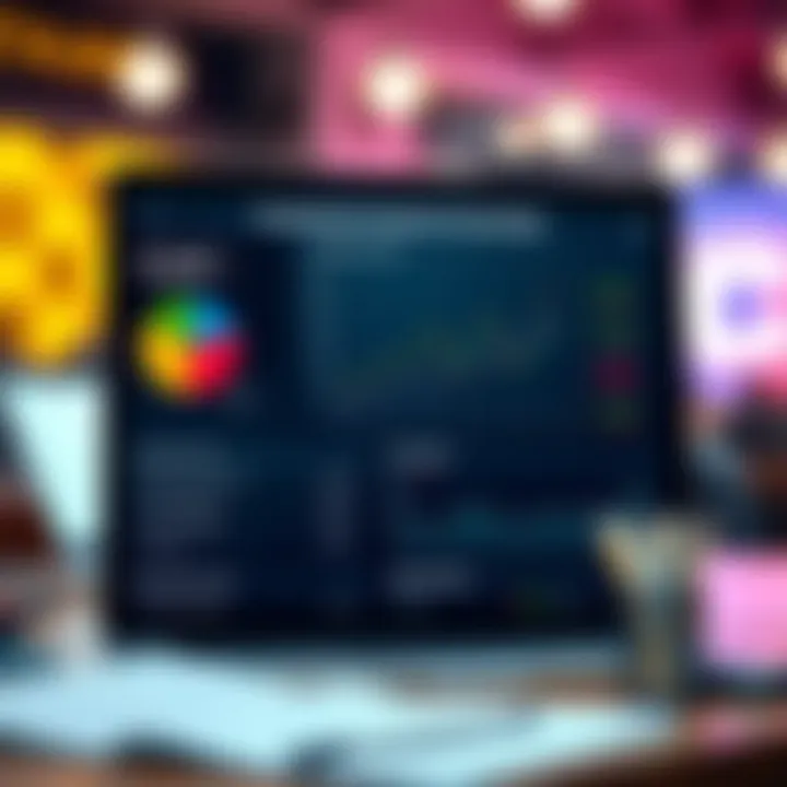 Chart showing investment tools and features