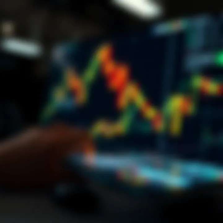 A conceptual representation of investment strategies depicted through digital graphics.