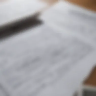 Tax documents and forms on a desk