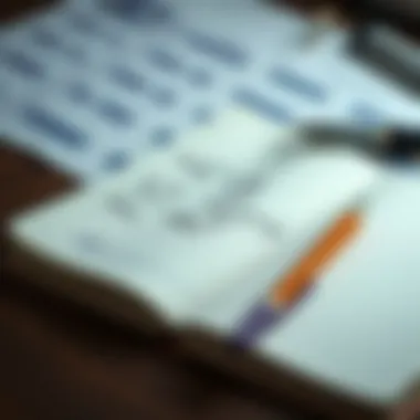 Financial Planning Notes An open notebook with financial planning notes
