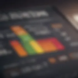 Visual representation of credit score metrics