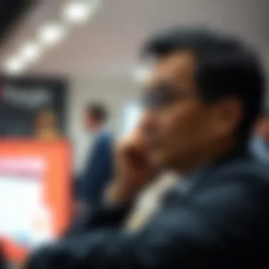 A person evaluating financial choices
