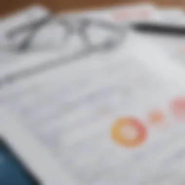 Analyzing Financial Documents Financial documents on a table