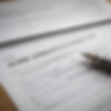 A close-up of loan agreement paperwork and a pen.