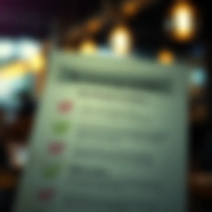 A checklist illustrating the criteria for identifying legitimate money lenders