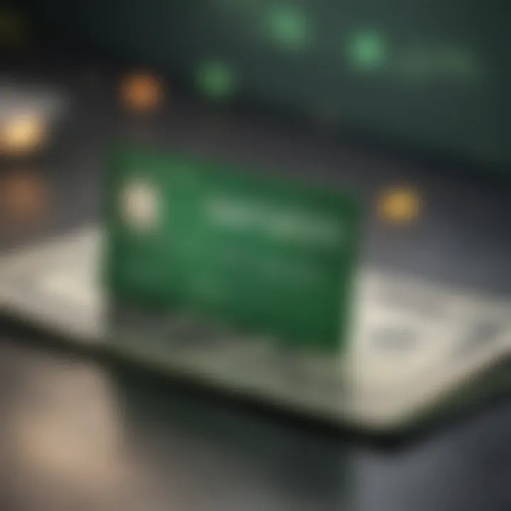 Illustration of cash back rewards on a Green Dot Card