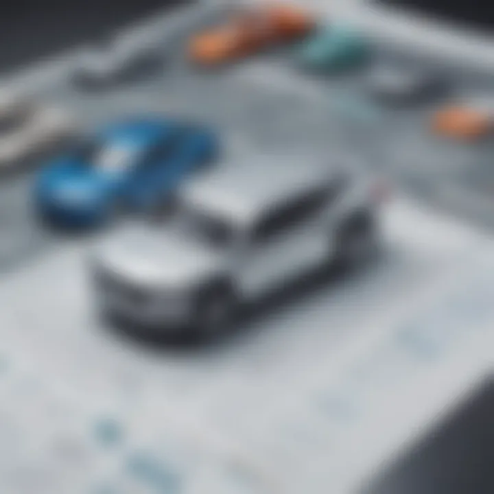 An infographic showcasing financial products for car financing