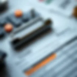 A close-up of a credit report with highlighted sections showing credit score and credit history.