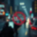 Visual representation of net neutrality concept