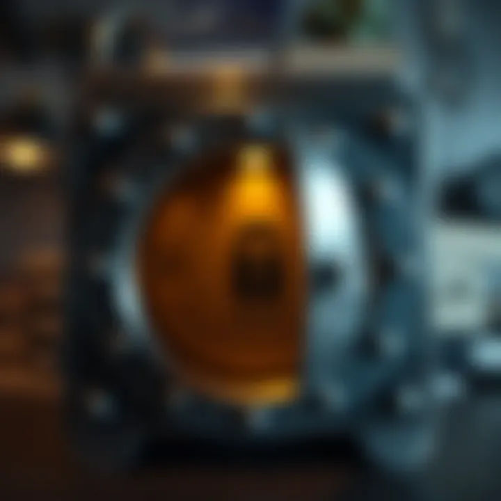 A representation of a secure vault symbolizing trust