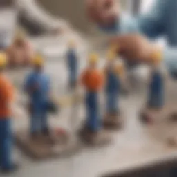 Illustration depicting various types of workers' compensation benefits