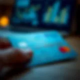 Credit card with unauthorized charges highlighted