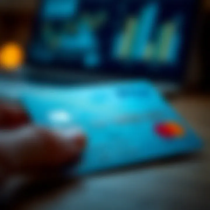 Credit card with unauthorized charges highlighted